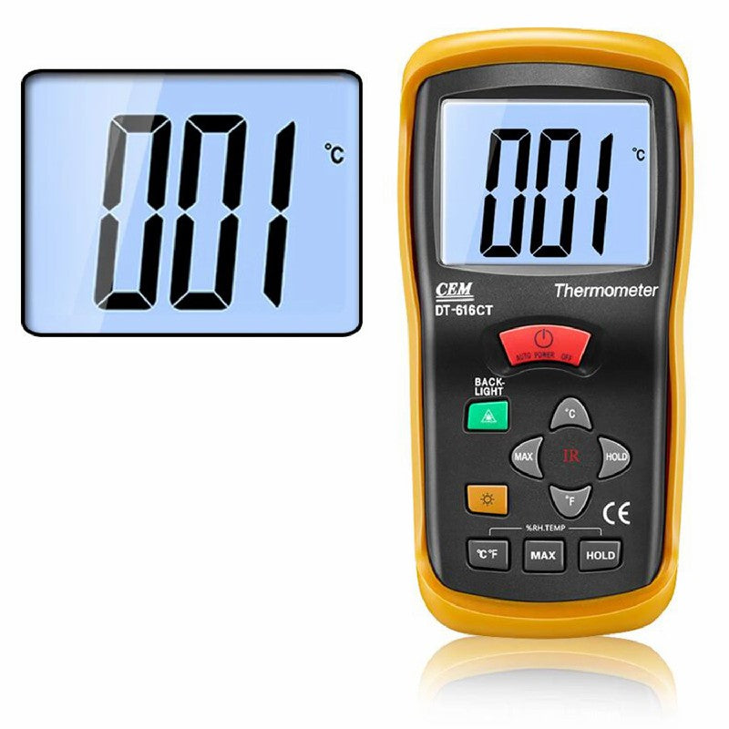CEM DT-616CT High Precision Temperature & Humidity Tester with Infrared Temperatureand Humidity Meter Industrial Use Hand-held CEM DT-616CT High Precision Temperature & Humidity Tester with Infrared Temperatureand Humidity Meter Industrial Use Hand-held